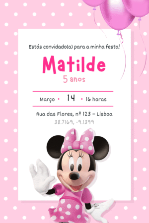 Convite Digital – Minnie