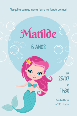Convite Digital – Sereia