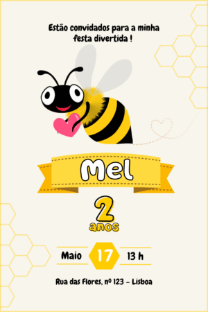 Convite Digital – Abelha 2