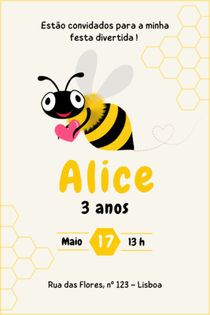 Convite Digital – Abelha 3