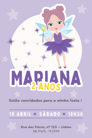 Convite Digital – Fada