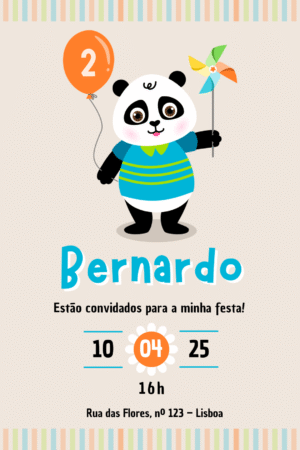 Convite Digital – Panda