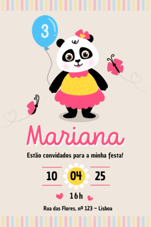 Convite Digital – Panda 2