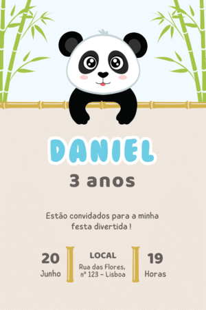 Convite Digital – Panda 3