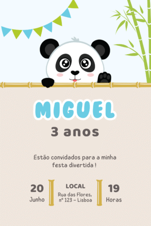 Convite Digital – Panda 4