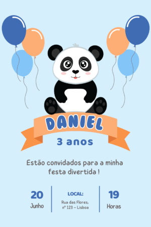 Convite Digital – Panda 5
