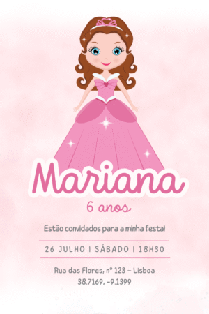 Convite Digital – Princesa