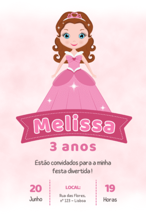 Convite Digital – Princesa 2