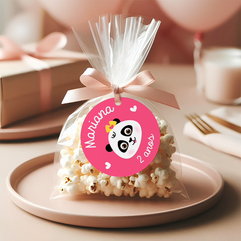 Etiquetas Panda Menina