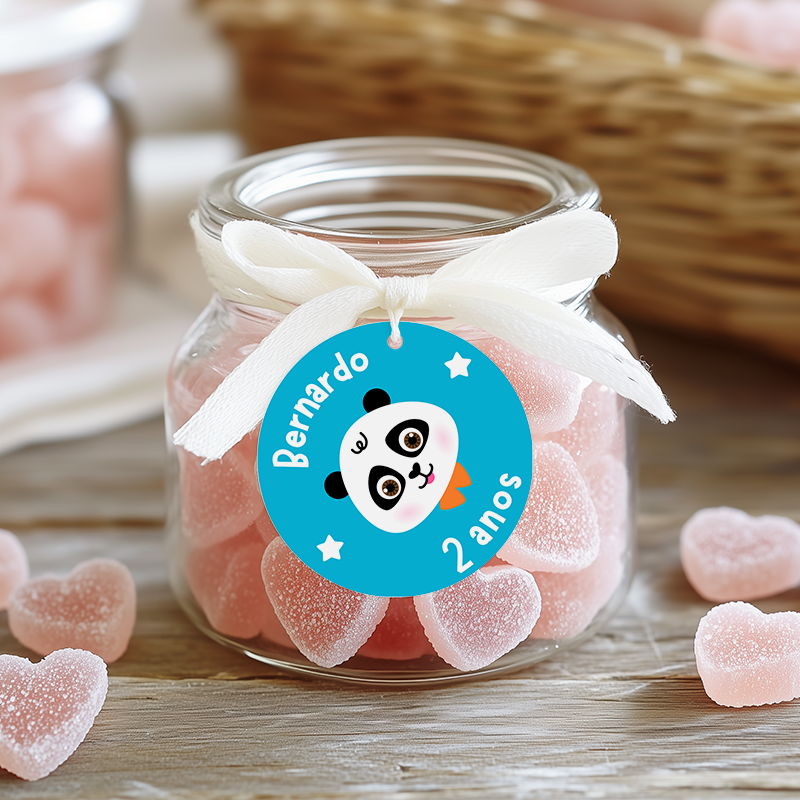 Etiquetas Panda Menino