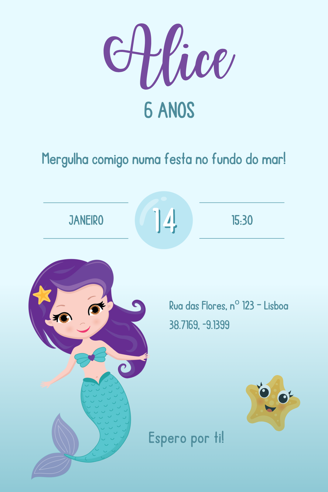 Convite Digital – Sereia 3