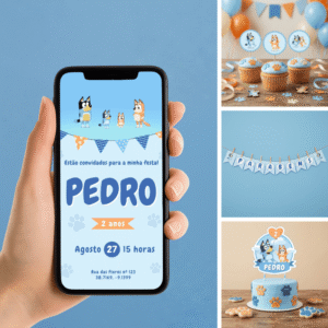 Kit Festa Bluey Digital Personalizado