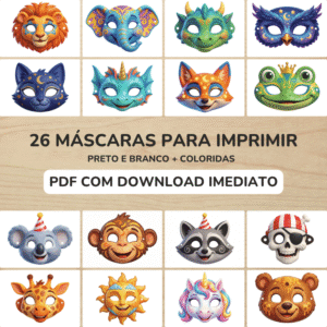 Máscaras de Carnaval para Imprimir