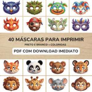 40 Máscaras de Carnaval para Imprimir
