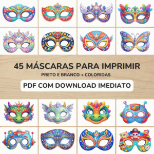 45 Máscaras de Carnaval para Imprimir