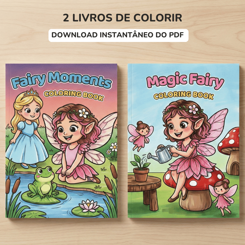 livros de colorir de fadas em PDF