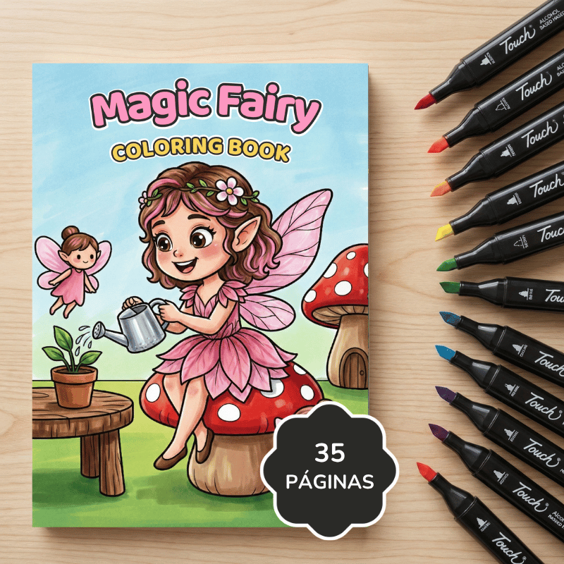 livros de colorir de fadas em PDF