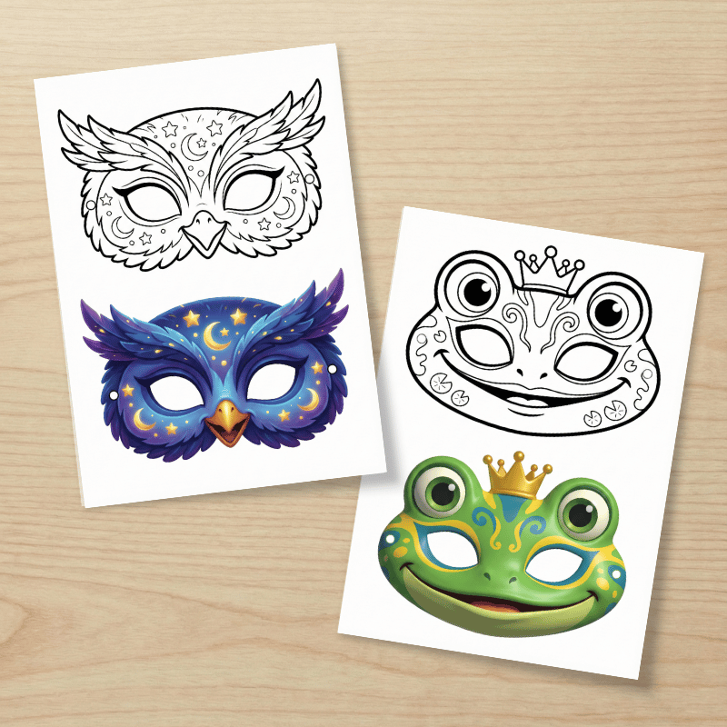 Máscaras de Carnaval para Imprimir