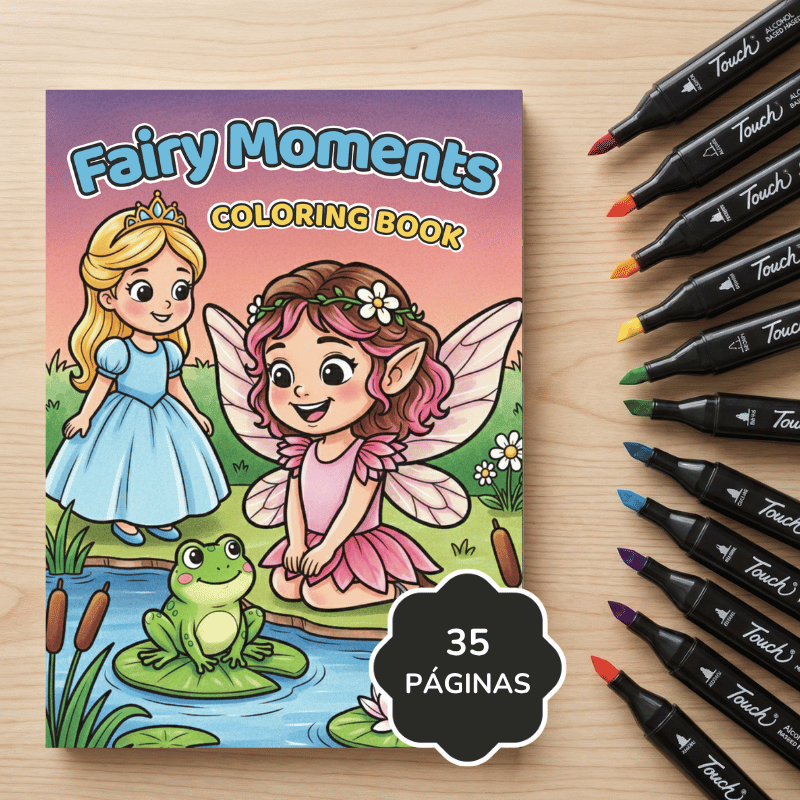 livros de colorir de fadas em PDF