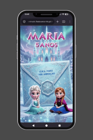 Convite HTML – Frozen