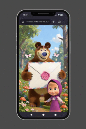 Convite HTML – Masha e Urso