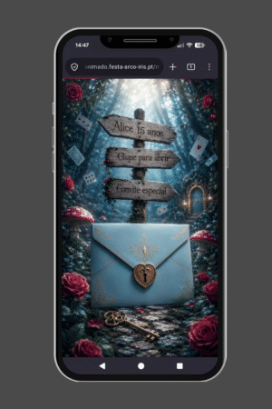 convite html alice no pais das maravilhas
