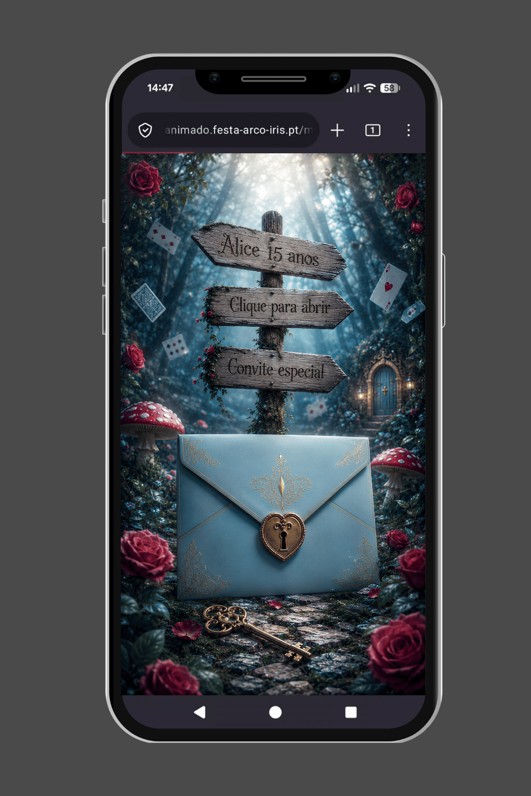 convite html alice no pais das maravilhas