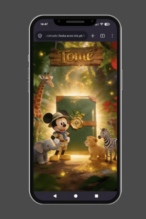 convite html mickey safari